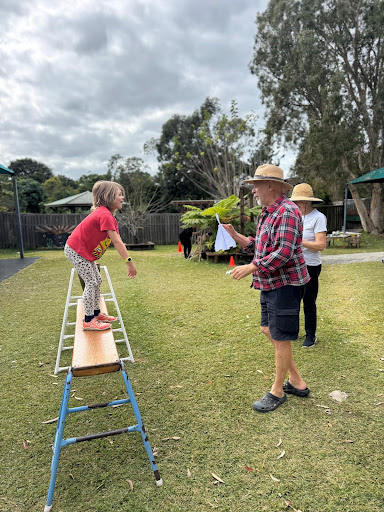 Outdoor play with a Grand Friend
